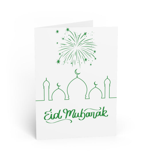 Eid Mubarak Greeting Cards - Elegant Islamic Celebration Cards for Eid Festival