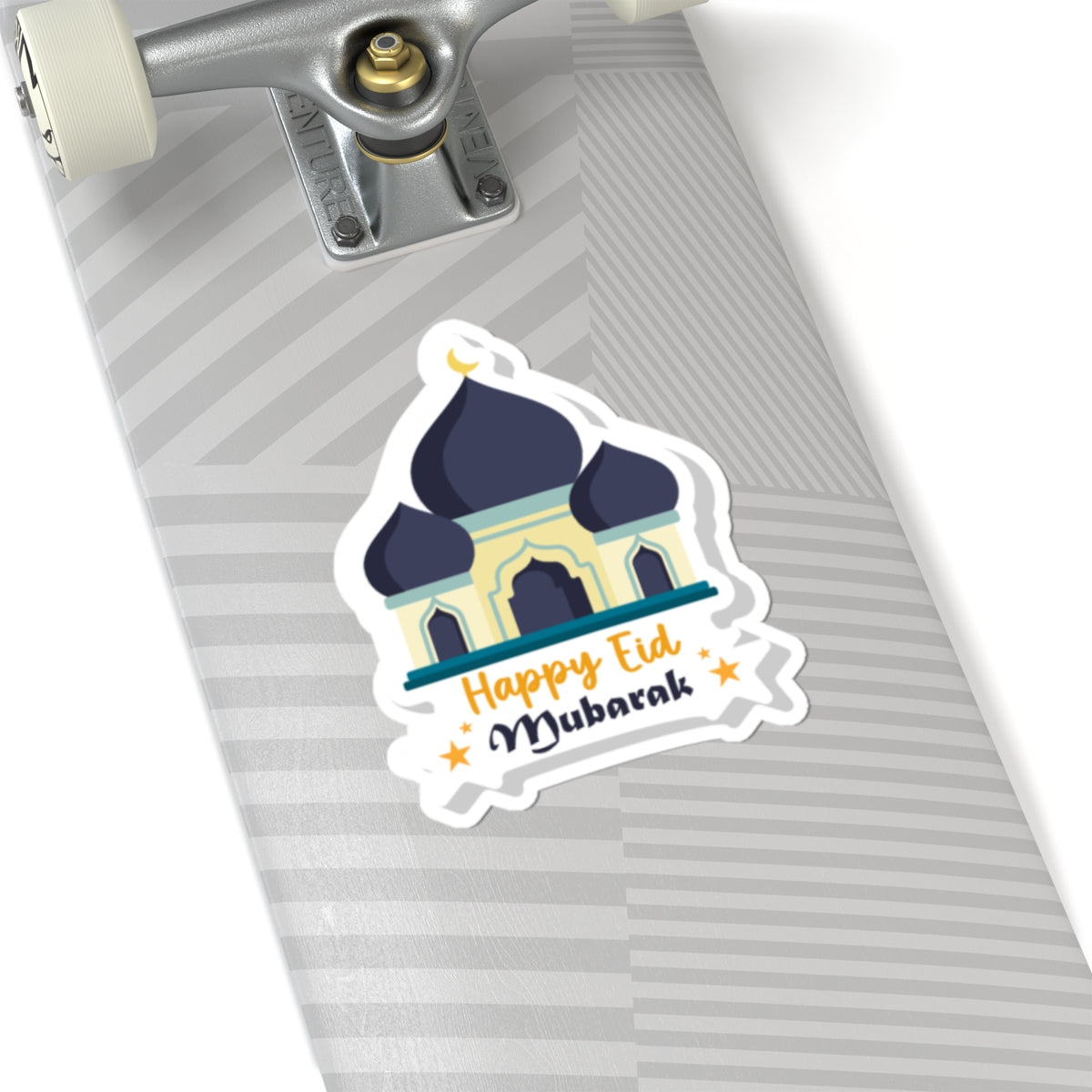 Eid Mubarak Mosque -Cut Stickers - Festive Islamic Decorations for Celebrations
