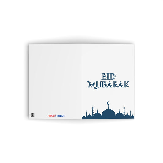 Eid Mubarak Greeting Cards - Elegant Islamic Celebration Cards for Eid Festival