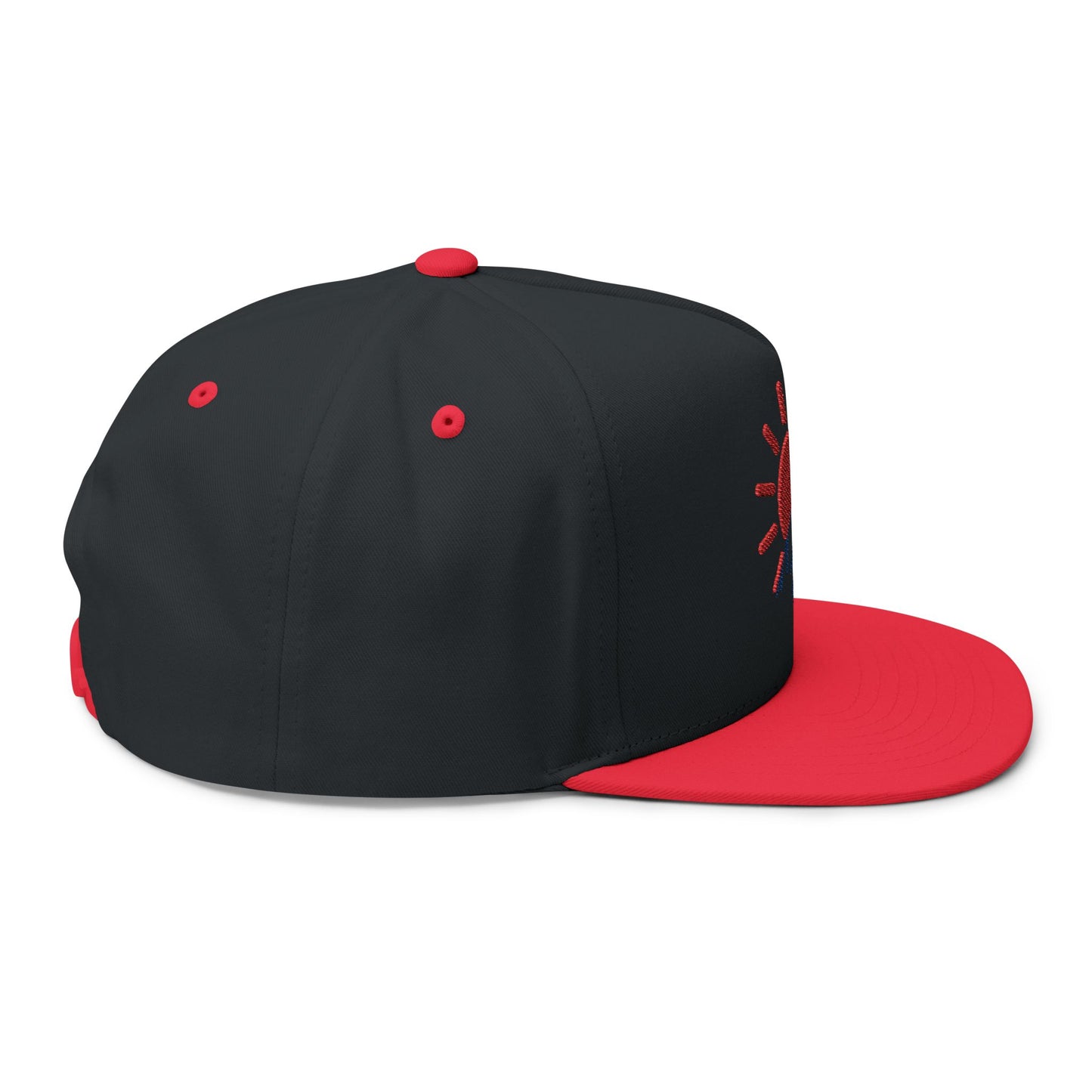 Seasonnear Embroidered Flat Bill Cap – Hot & Cold Season Logo Hat – Stylish Streetwear Snapback