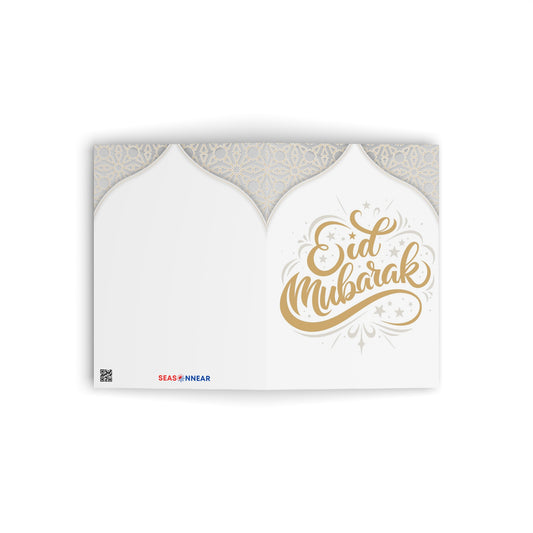 Elegant Eid Mubarak Greeting Cards - Islamic Celebration Cards for Eid Festival